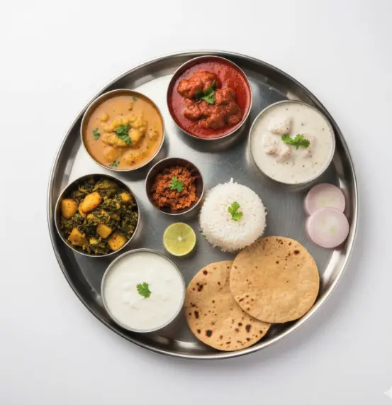 Maharashtrian Thali at NMKB's Mumbaaayi - Complete vegetarian meal in Calgary NE