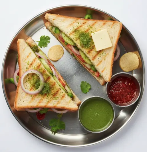 Mumbai Sandwich at NMKB's Mumbaaayi - Grilled street sandwich in Calgary NE